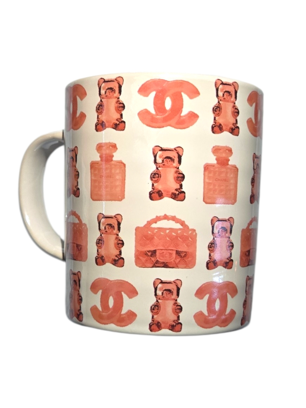 CHANEL Fashion Ceramic Mug in Coral